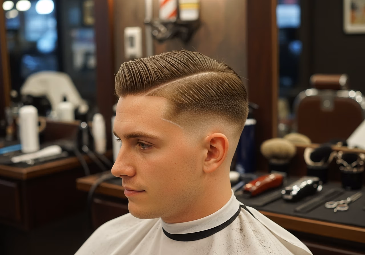 Side Part Fade haircut for men 2026 - clean professional side part