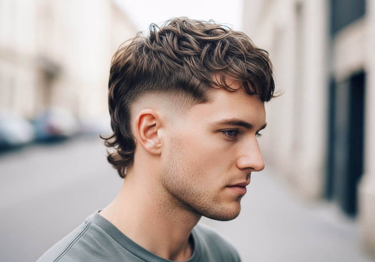 Soft Mullet Medium haircut for men 2026 - soft modern mullet hairstyle