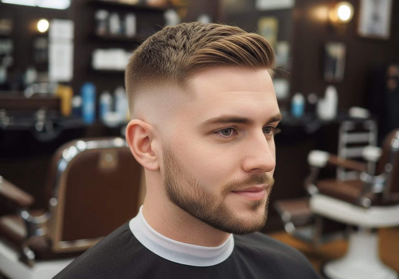 Taper Fade Crew Cut for men 2026 - classic crew with modern taper