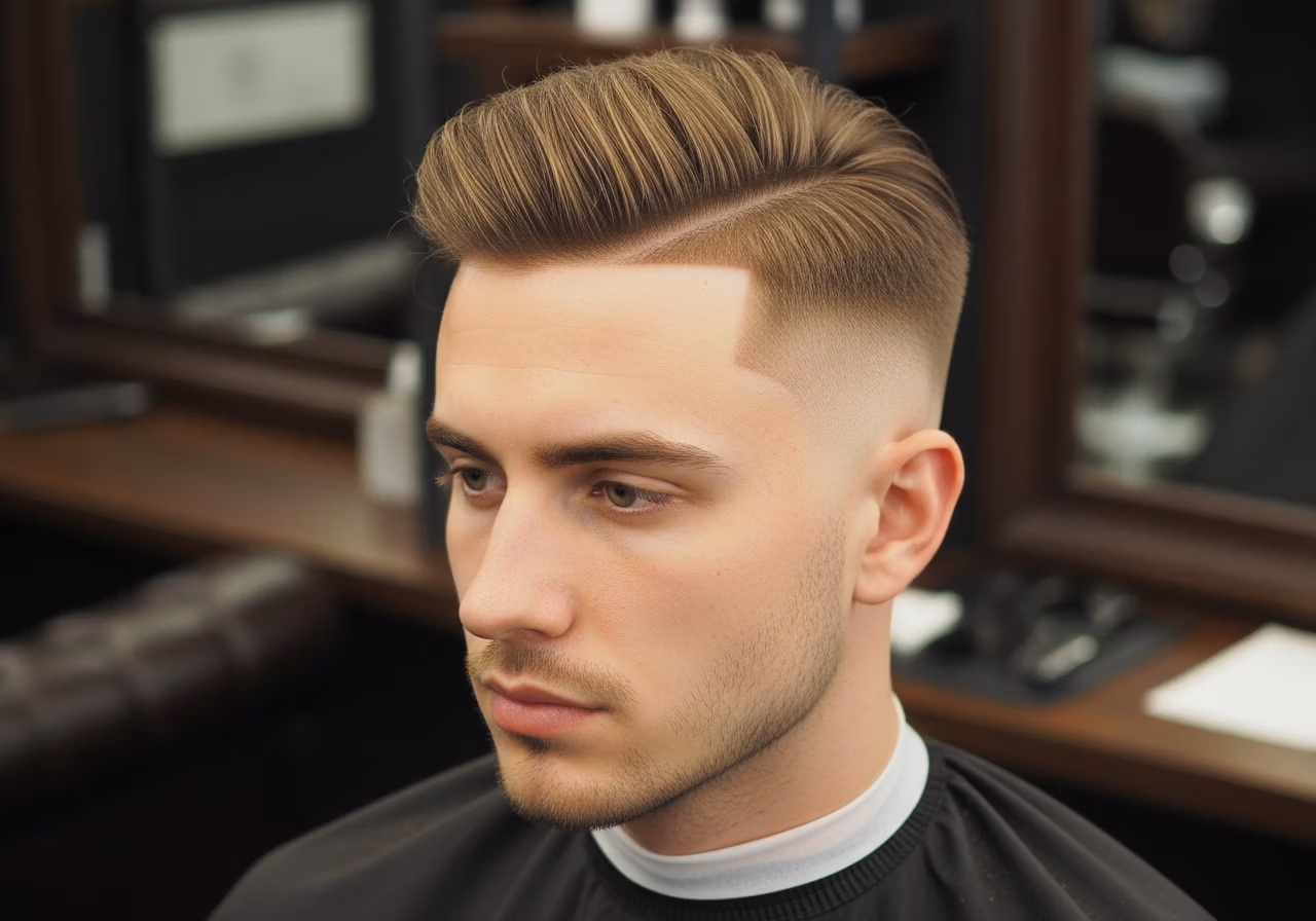 Temple Fade haircut for men 2026 - subtle temple fade style